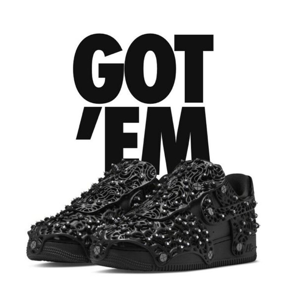Nike Shoes - Nike Air Force 1 Low Swarovski Retroreflective Crystals Black 10.5 W / 9.0 M